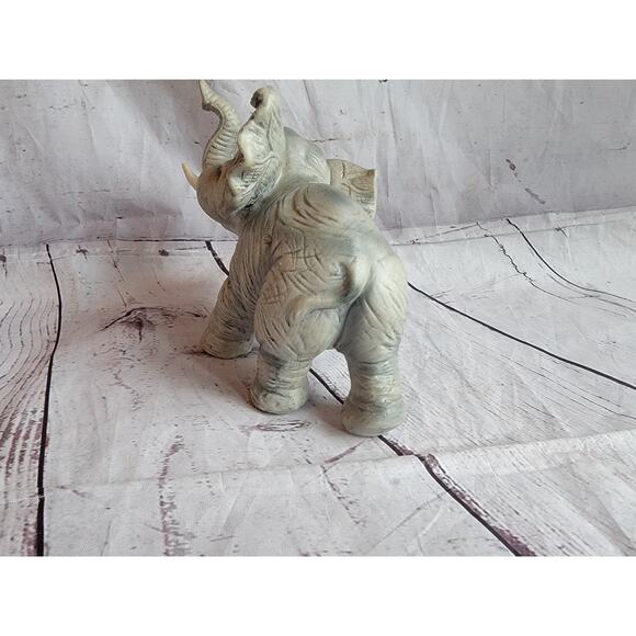 Vintage Andrea By Sadek Bright Big Eyed Sweet Baby Elephant Figurine 5in READ - Picture 6 of 10